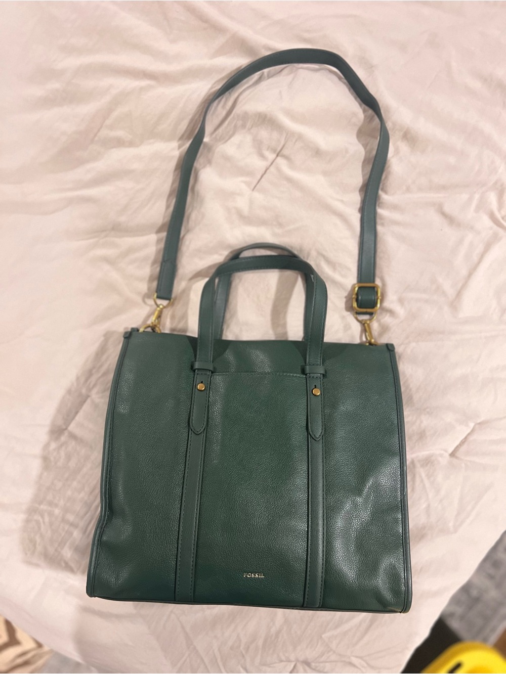 Fossil Pine Green Kingston Satchel - Picture 5 of 6